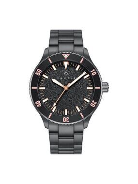 NWT Nautis Deacon Black Dial Men's Watch
